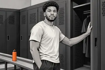 ロッカーの前に立つトニー・ブラッドリー