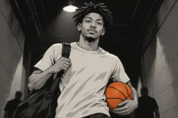 アリーナ通路を歩くエルフリッド・ペイトン