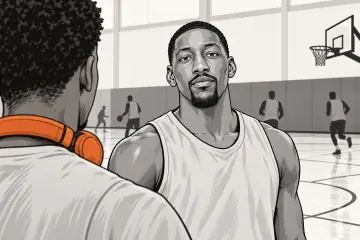 練習コートに立つバム・アデバヨ