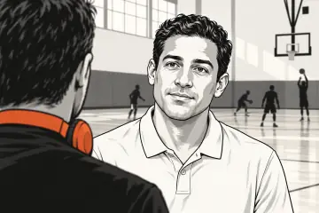 練習後に記者に答えるマイカ・ノリ