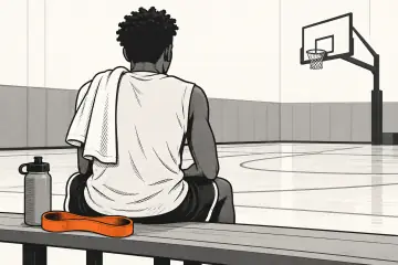 ベンチに座り試合を見つめるダイバンツァの後ろ姿