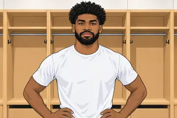 ロッカーの前に立つニック・リチャーズ