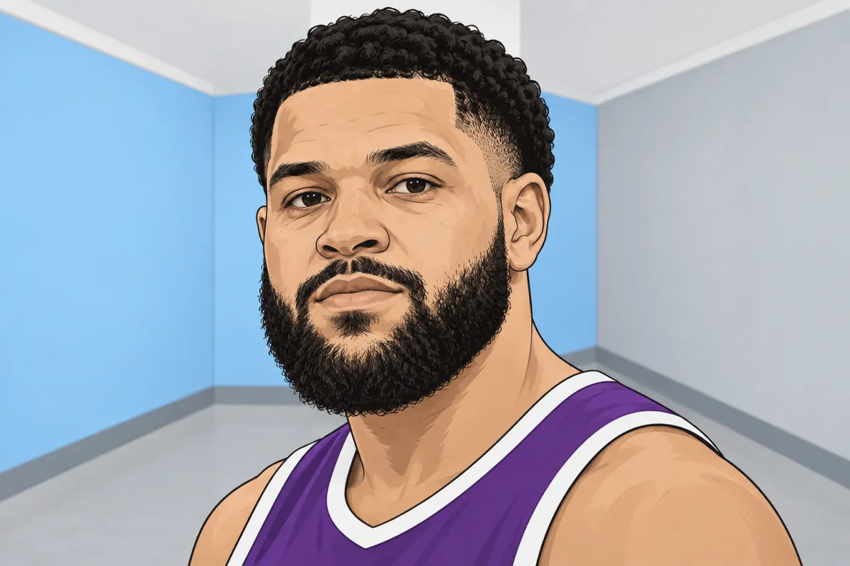 静かな廊下に立つフレッド・バンブリート